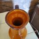 Carafe style amphore jaune moutarde