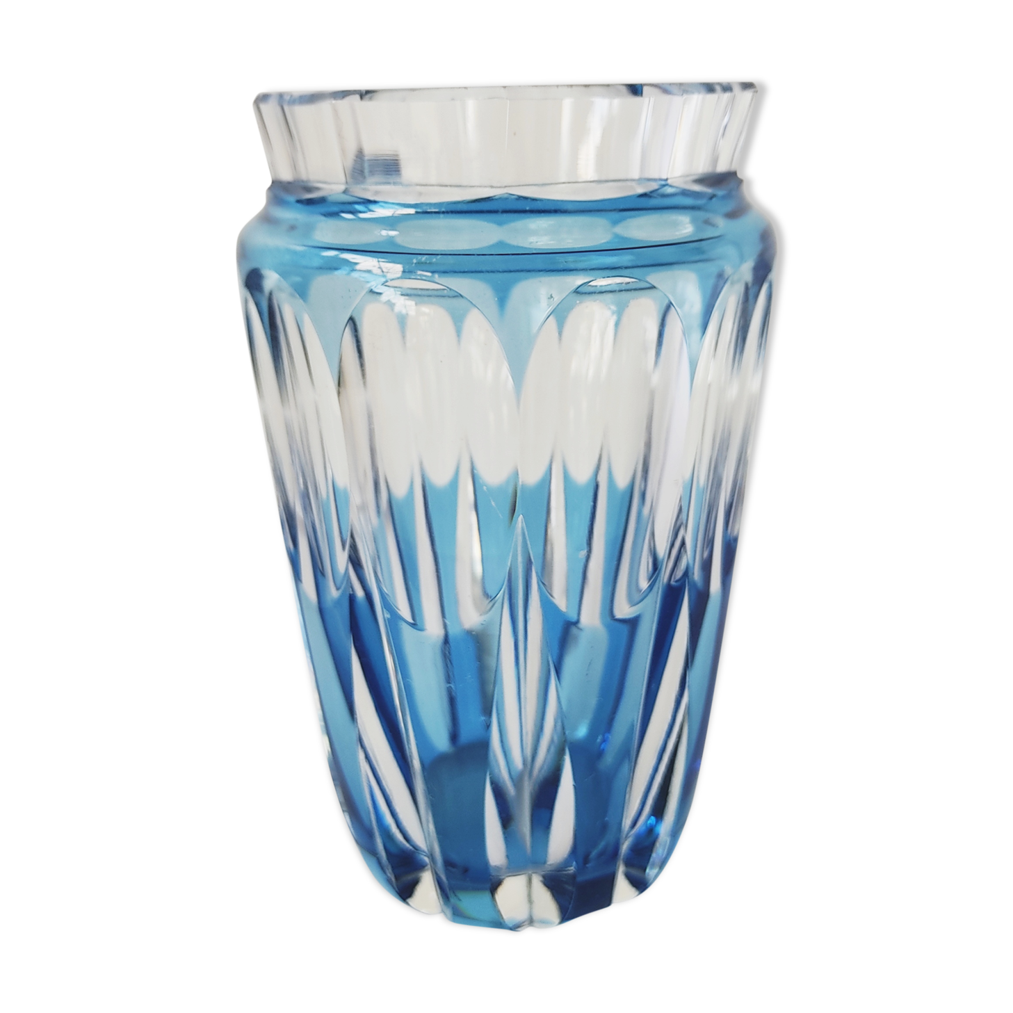 Val Saint Lambert crystal vase