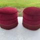 Pair of poufs