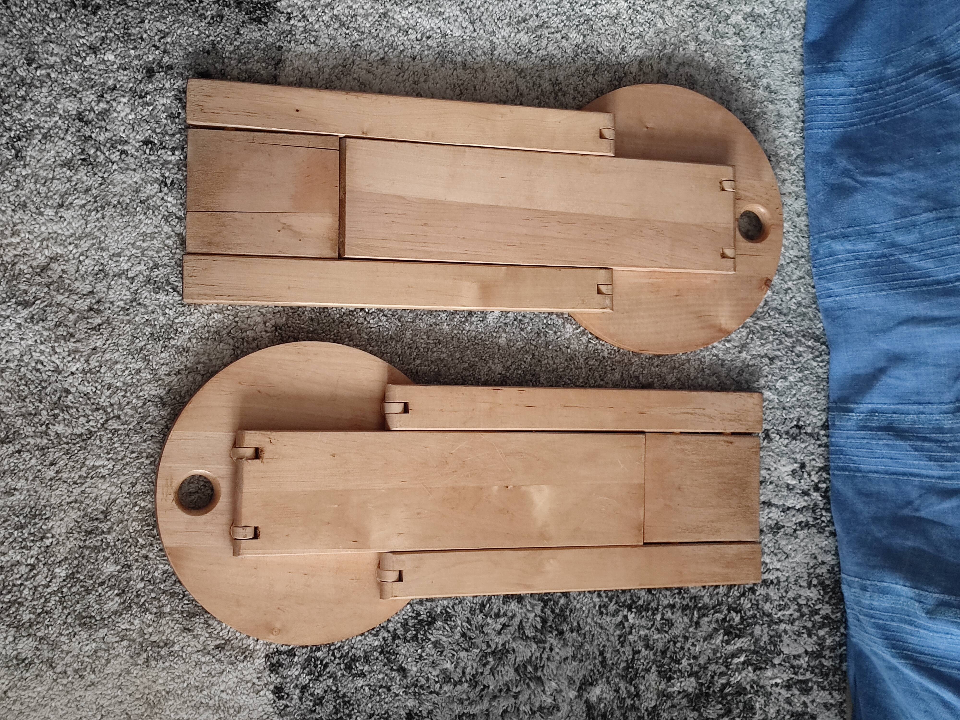 Paire de tabourets pliables Adrien Reed vintage