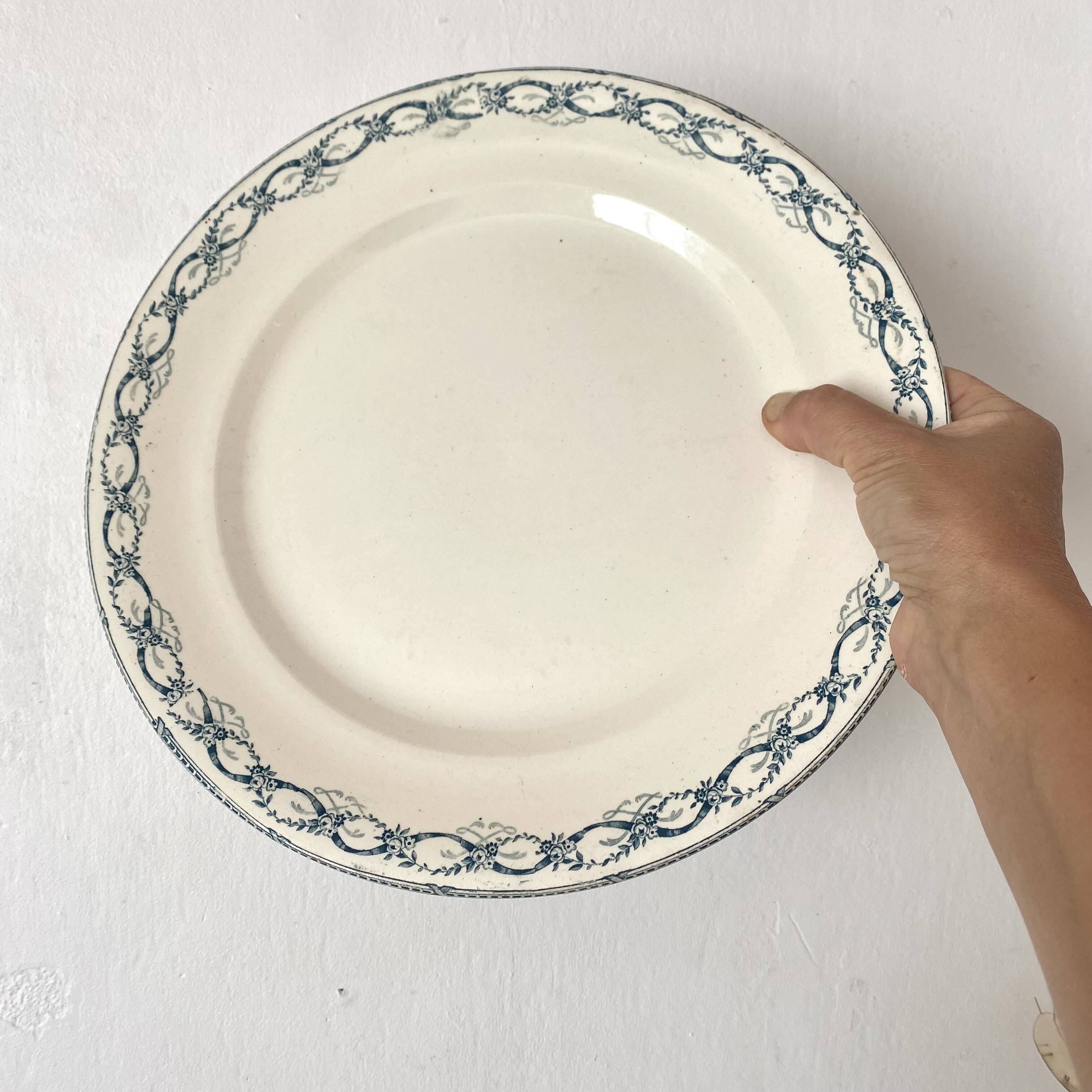 Set of ironstone dishes Salins France Régamier