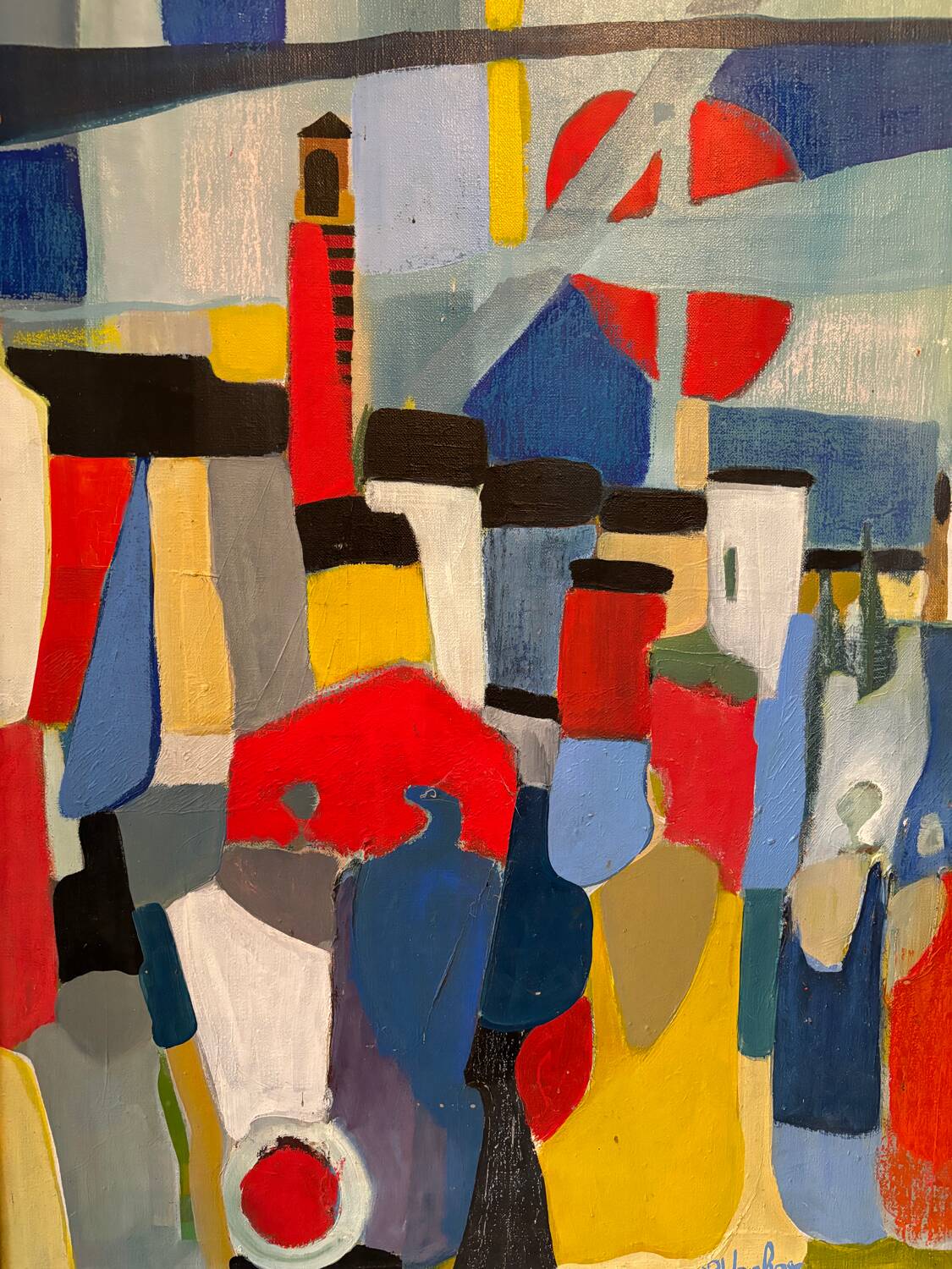 Signed abstract composition