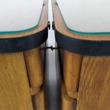 Pair of vintage oak bedside tables