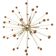 Amber “star” murano glass sputnik chandelier