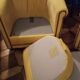 Pair of yellow armchairs