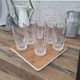 Water or aperitif glasses in crystal