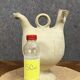 Antique Spanish water jug in terracotta or white pottery circa 1900