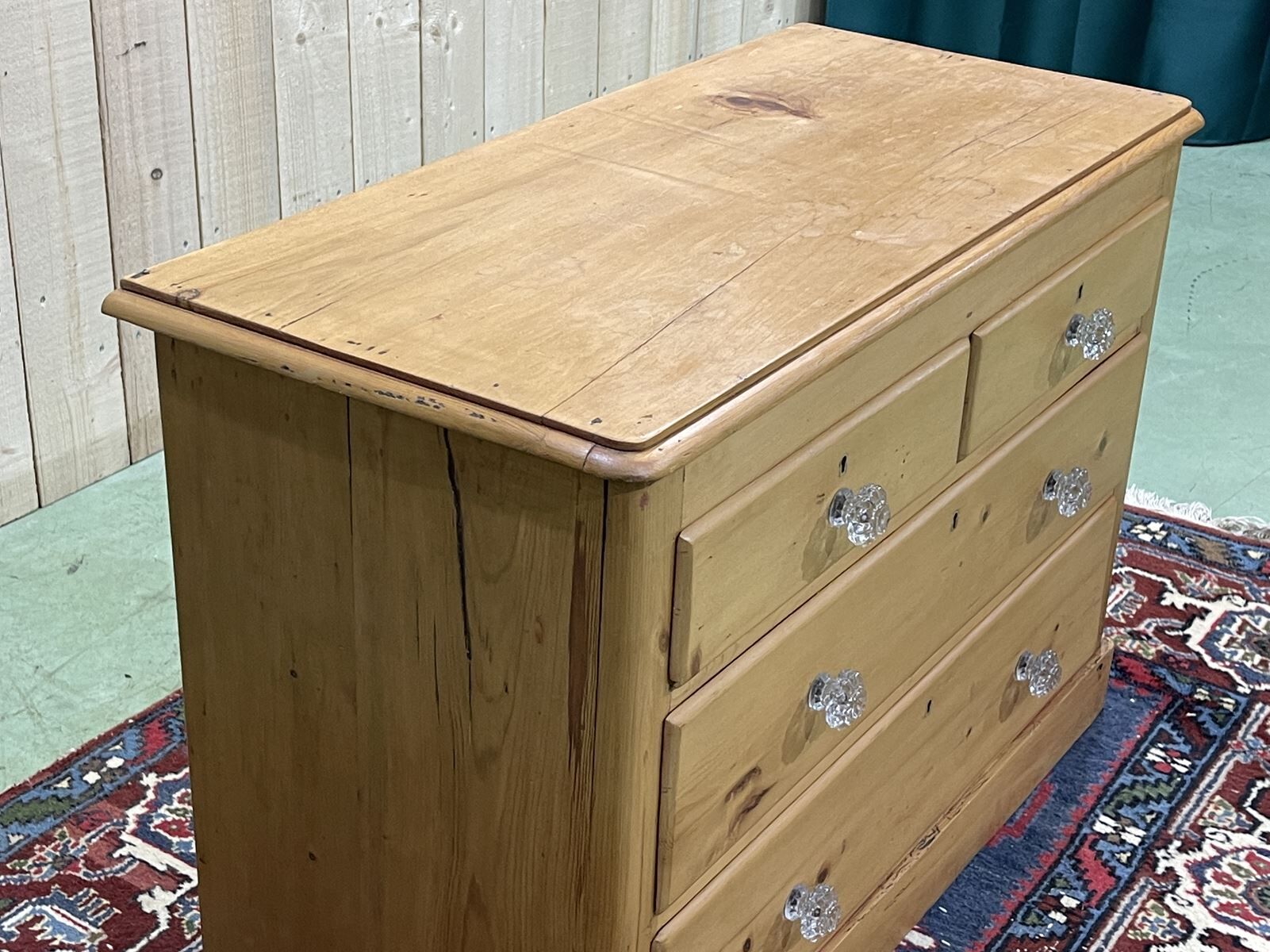 English chest of drawers in fir - early XXth
