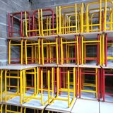40 Yellow, red school desks and desks from the 80s/90s