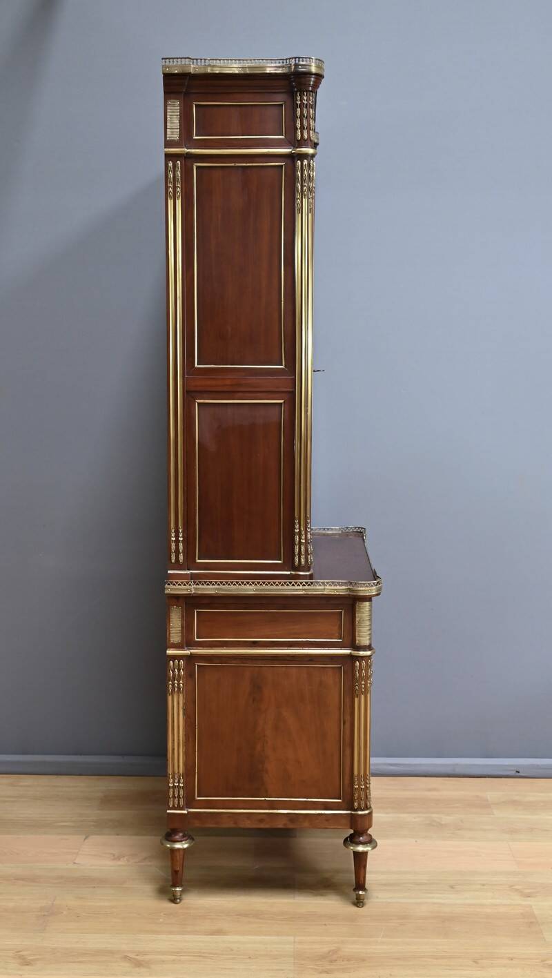 Mahogany Library Scriban, Louis XVI style – Mid-19th century