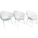 Chaise Diamond en rilsan gris (rare) par Harry Bertoia pour Knoll