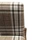 Beige checked fabric armchair in mid-century style, Europe, 1960s