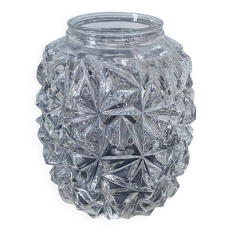 Petit globe en verre travaillé pour luminaire
