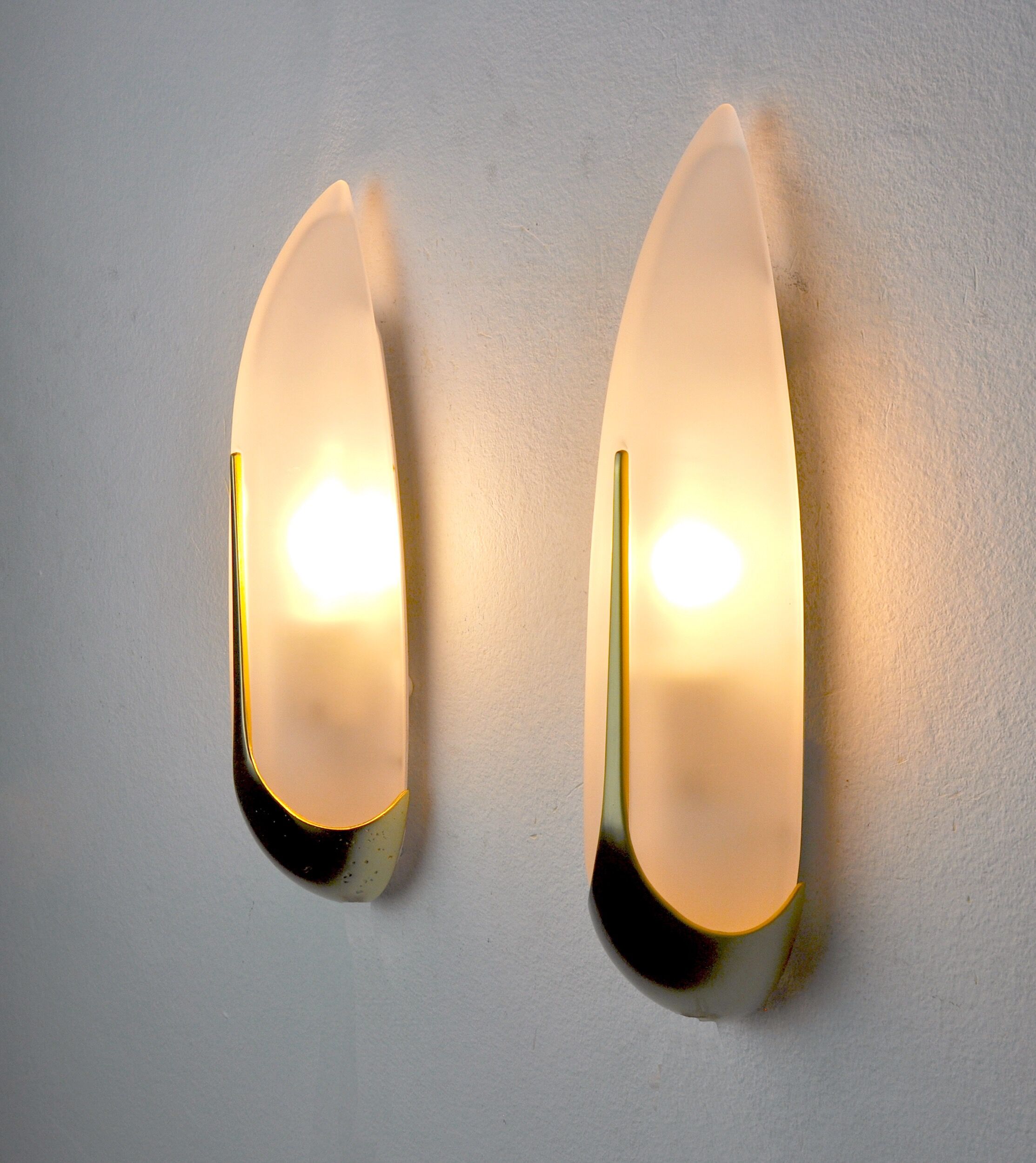Pair of sconces "ears" idearte spain 1980
