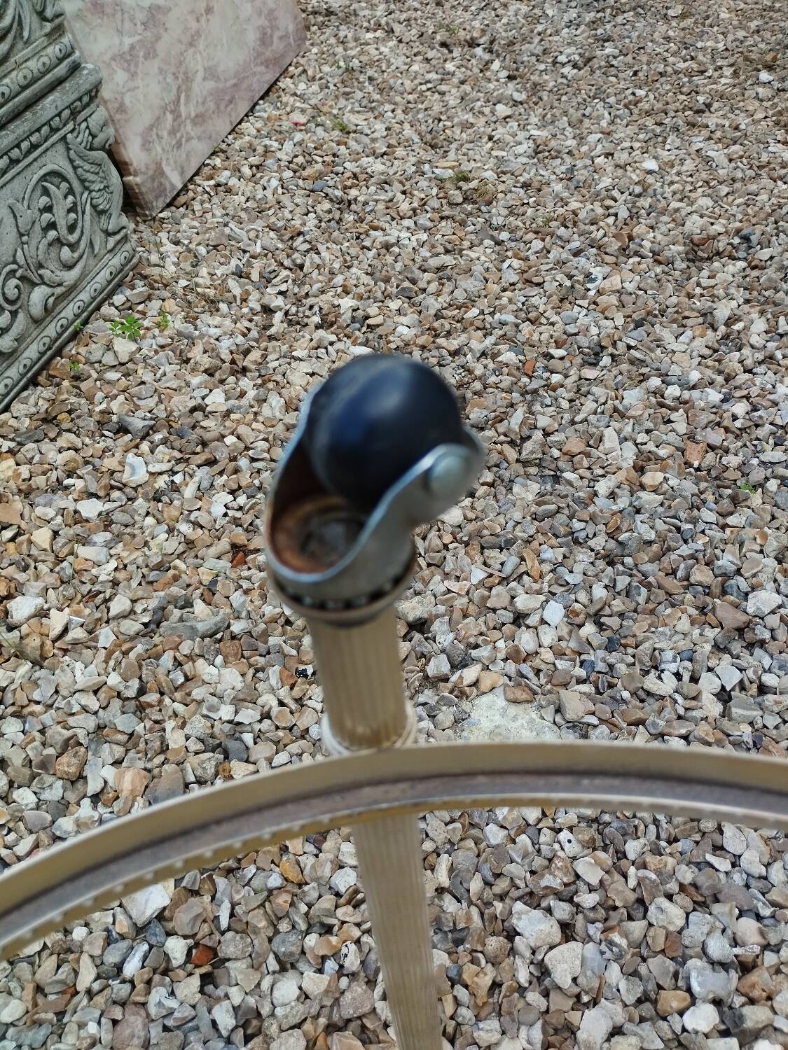 Old vintage rolling serving table