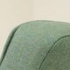 Vintage armchair 366 in solid oak, wool fabric.