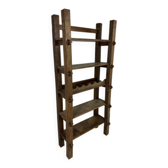 Etagère en bois Aranjou brutaliste