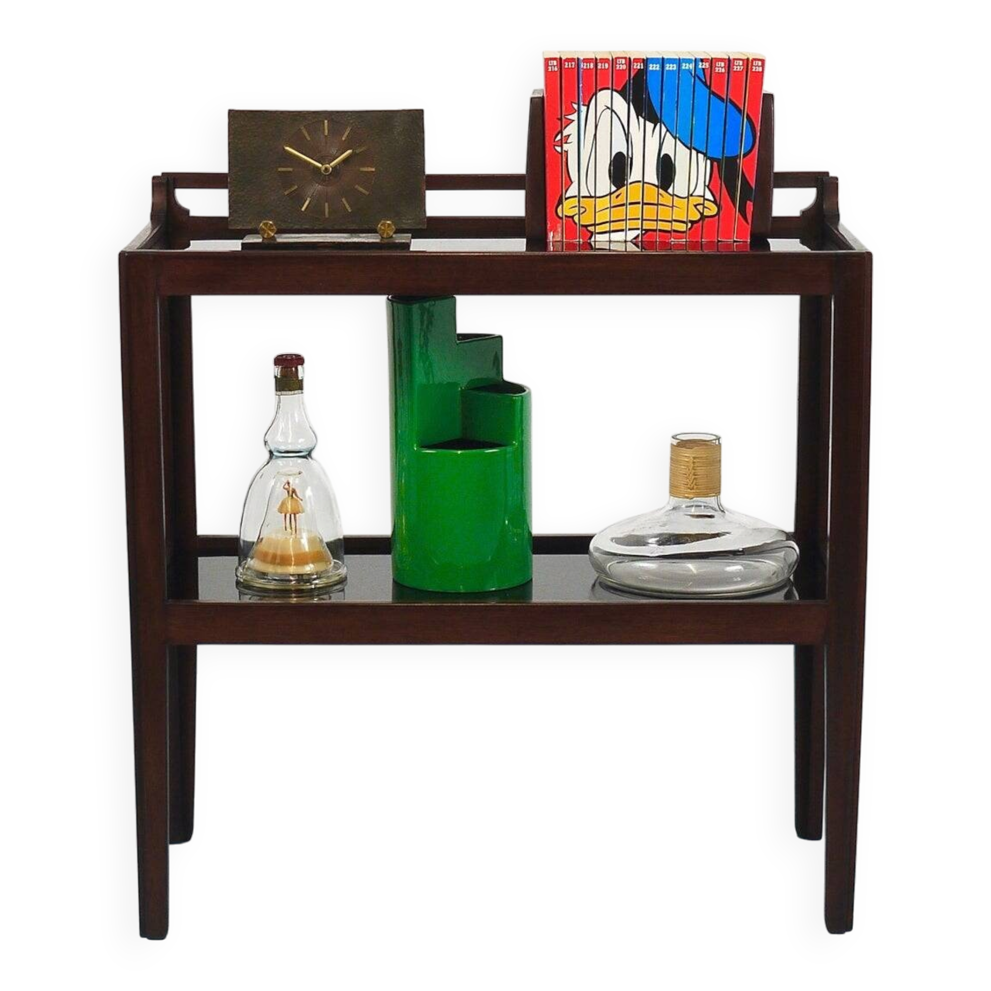 Hagenauer Jirasek unique side table, book shelf, Vienna, 1940s