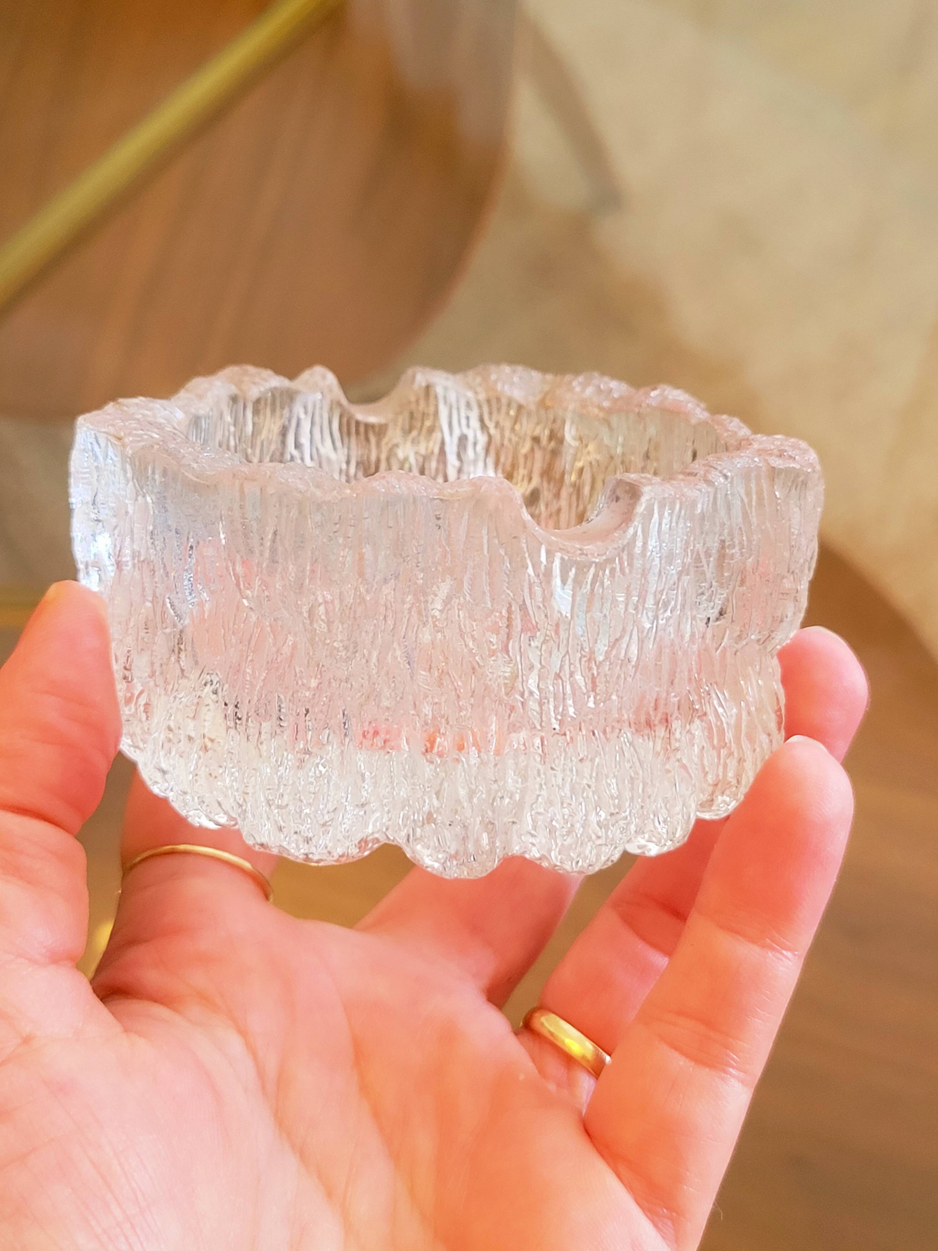 Small Glass Ashtray Bowl Tapio Wirkkala Iittala Finland Vintage