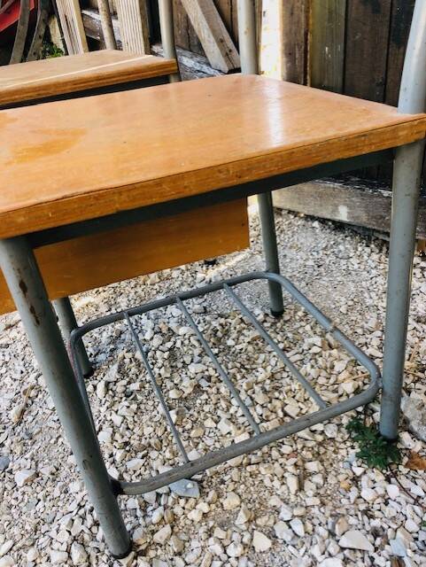 Diane chairs with drawer, 1950s school boarding house.