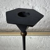 Bronze candle holder, Memphis design, 80s