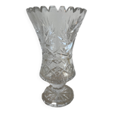 Cut crystal vase