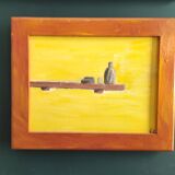 Little French vintage still life, signed EC