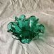 Vintage green glass pocket tray