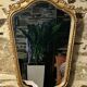 Baroque mirror in gilded wood and stucco in Louis XV style - 61 x 35 cm