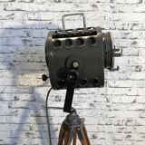 Projecteur de théâtre sur trépied vintage, années 1960