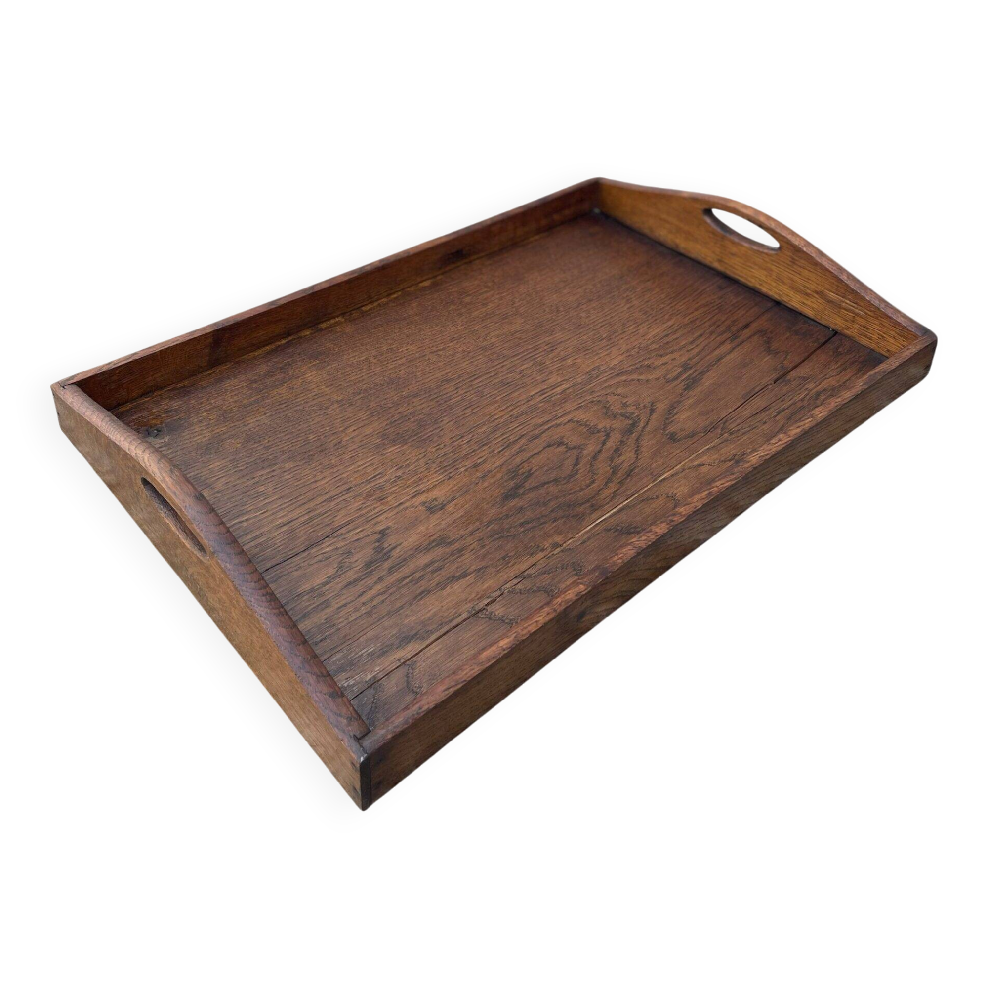 Large serving platter in solid oak