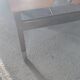 Extendable dining table in walnut, mahogany and chrome, circa 1960