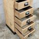 Workshop furniture in raw wood