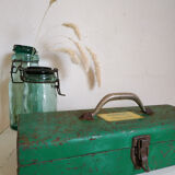 Green toolbox or case - metal