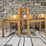 Lot 6 chaises danois empilable 1970 vintage