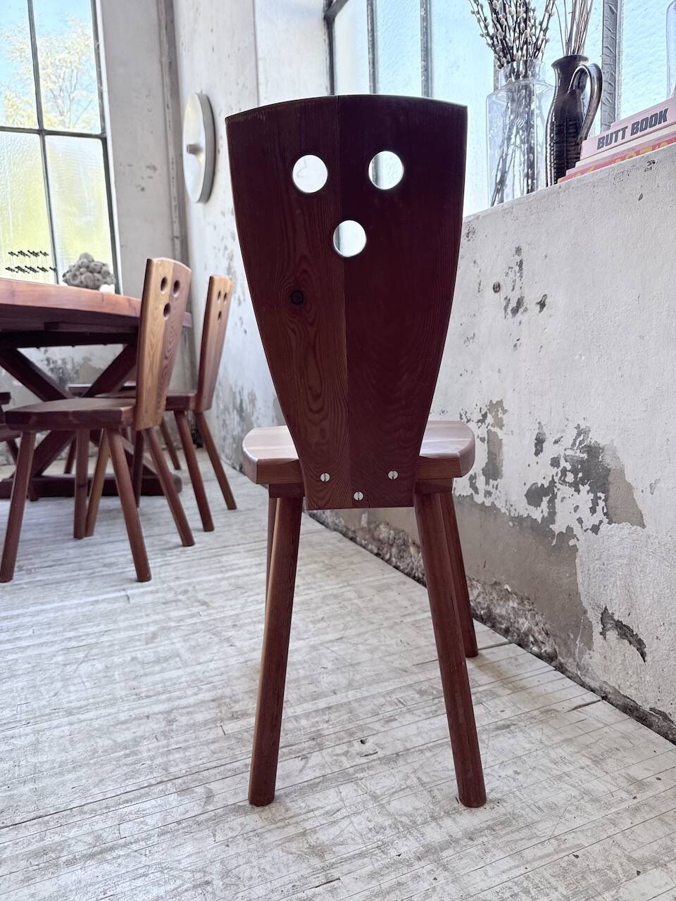 Mountain furniture set with table and 8 chairs Malmvall.