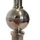 Three vintage bedside lamps in silver
