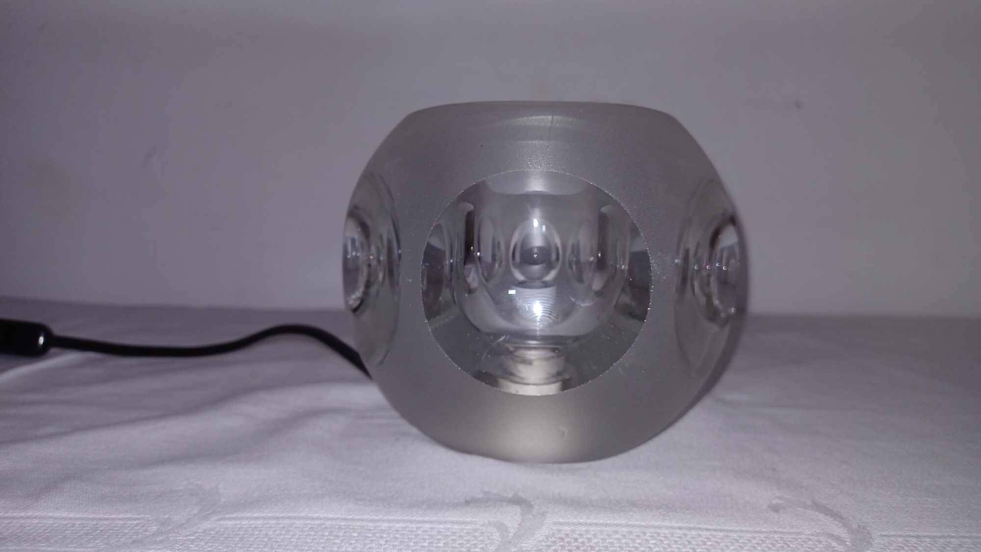 Glass table lamp by Peill and Putzler, 1970s