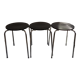 Tabourets empilables noir