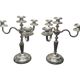 Pair of candlesticks, 12 gram silver plating, Fabiora, Paris, luxury