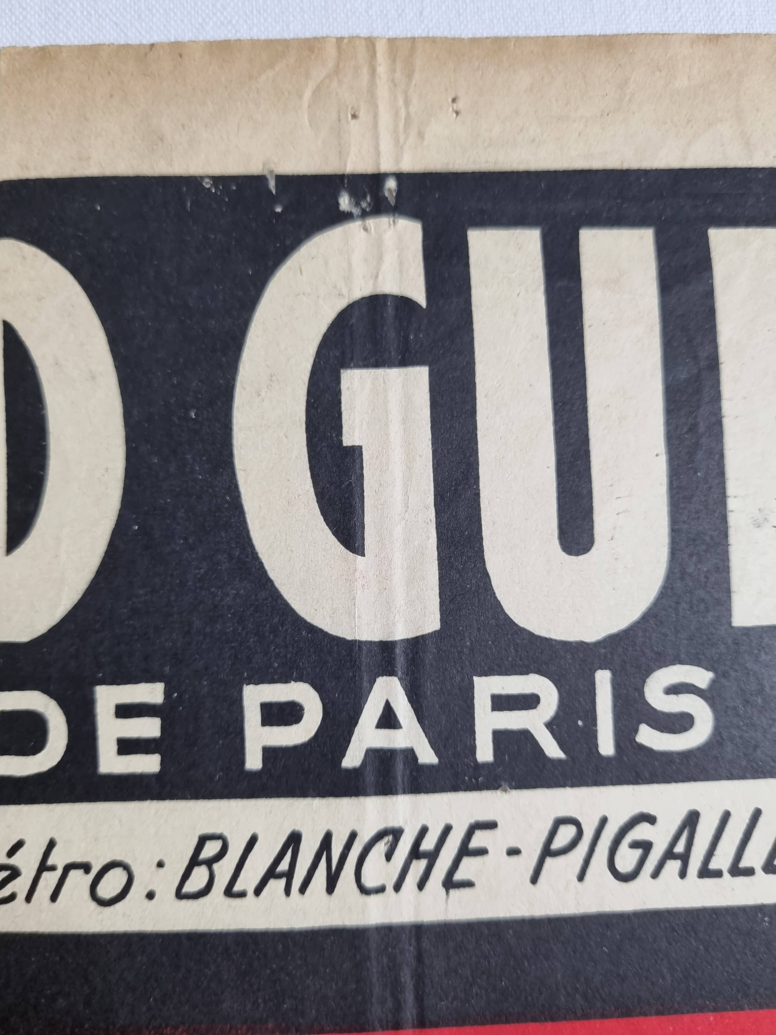Vintage 50s poster, industrial decor, 38 x 60 cm
