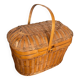 Antique Bressan Basket Fishing Net Wicker Woven Vintage #C072