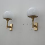 Paire d'appliques murales par Gaetano Sciolari 1970s