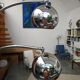 "Muguet" floor lamp by G. Reggiani in chrome metal from the 70s