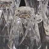 Set of 8 vintage water or digestif glasses in good condition.