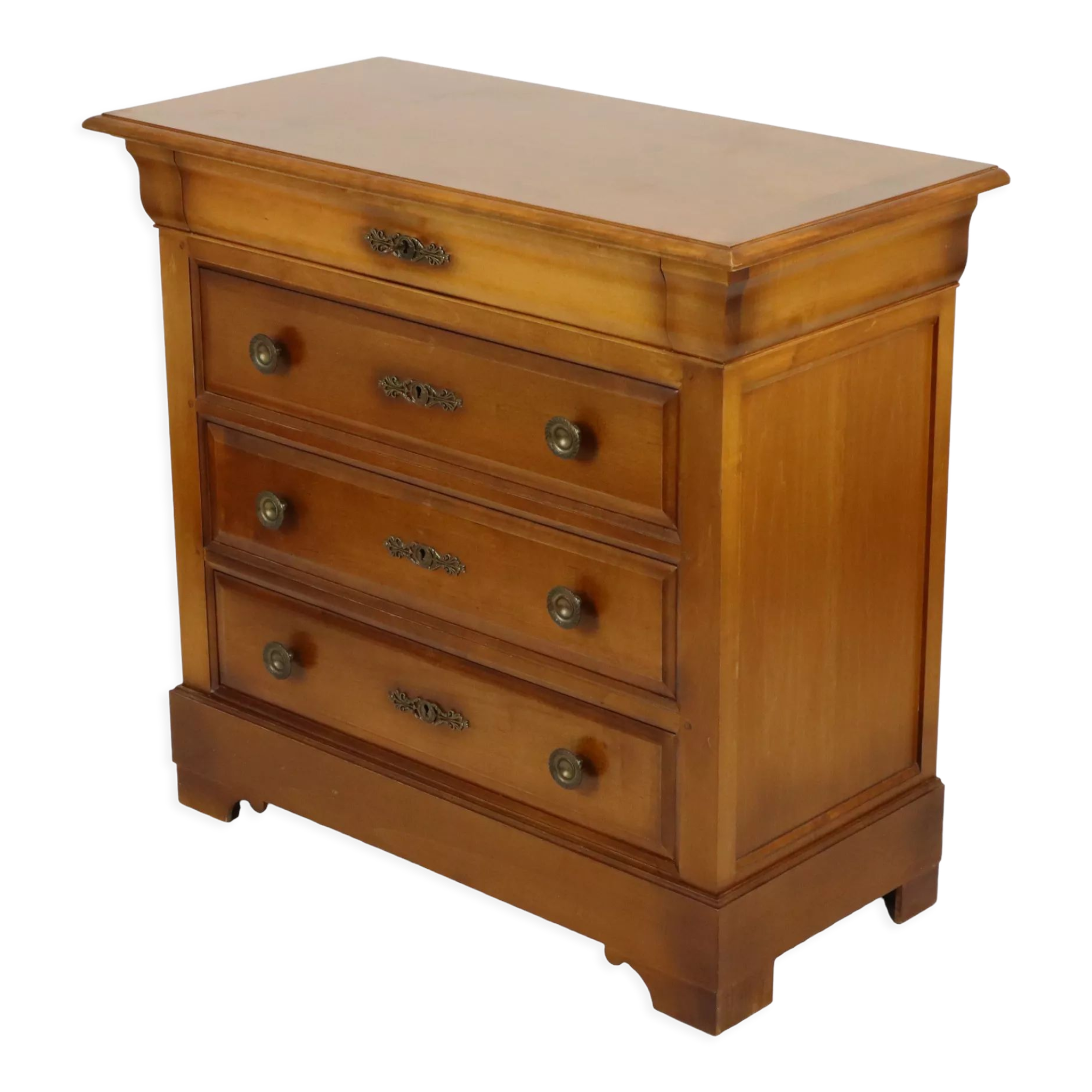 Solid Oak Chest of Drawers Chest of Drawers France Louis Philippe 4 Drawers 93cm