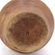 Wooden amphora vase, handles covered with wicker, 1970s.