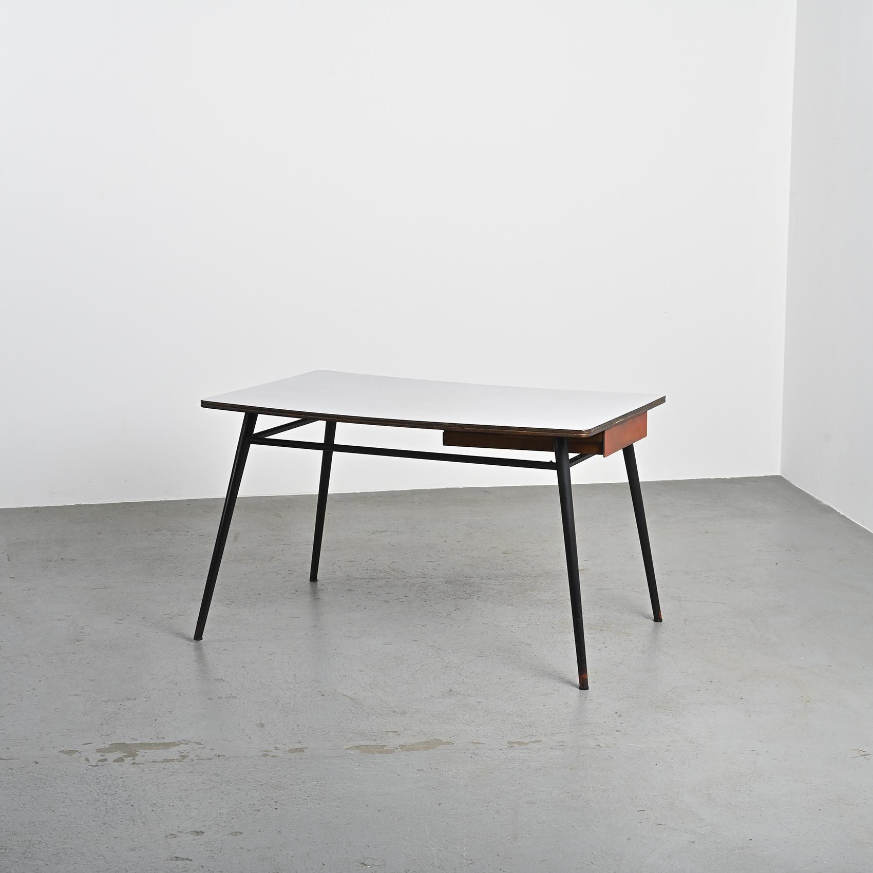 Kitchen table and chairs set by André Sornay, Lyon 1955