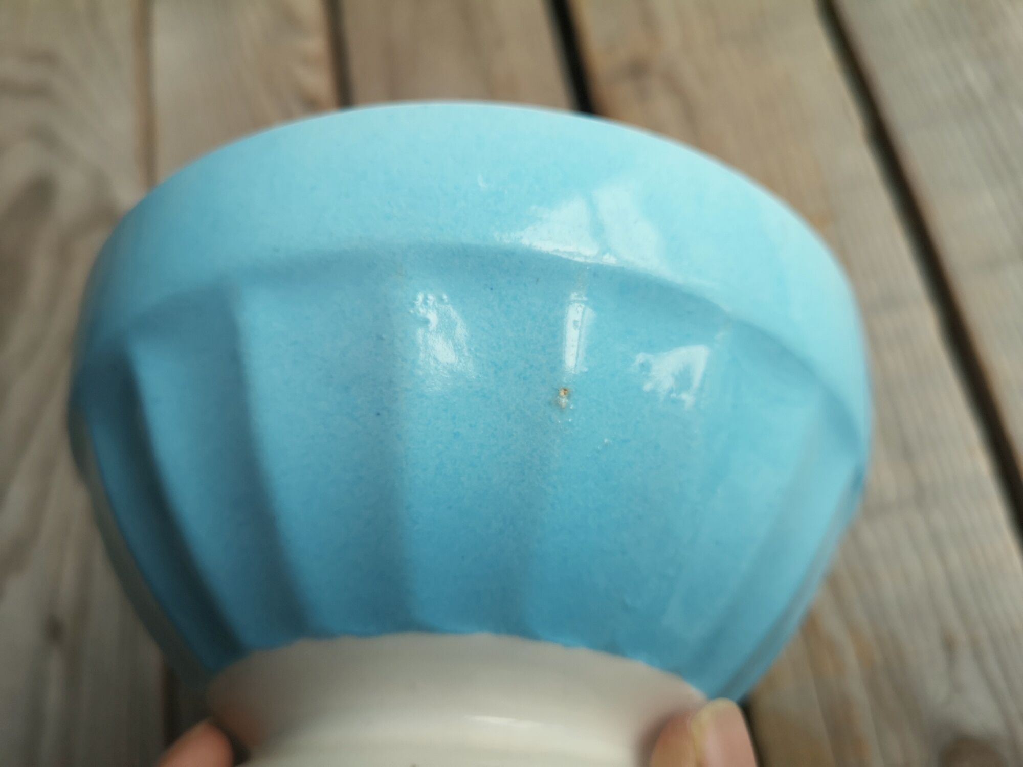 Old Bowl Digoin Sarreguemines Blue