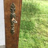 Miroir cadre en bois (porte de meuble ancien)